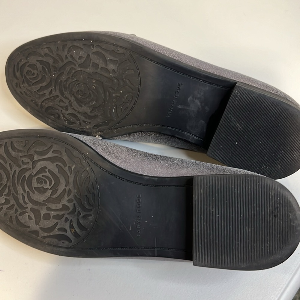 Taryn Rose Metallic Leather Loafers Size 7 5 - Picture 6 of 8